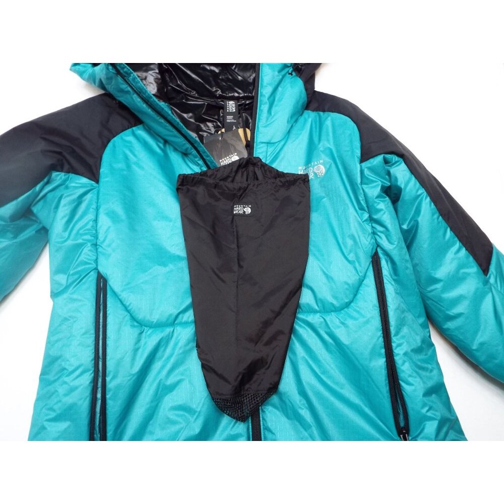 Mountain Hardwear Teal and Black Compressor Alpine Hooded Jacket Size Large NWT - Picture 10 of 14